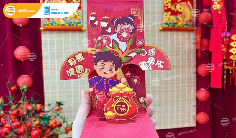 Mẫu bao lì xì 3D đẹp