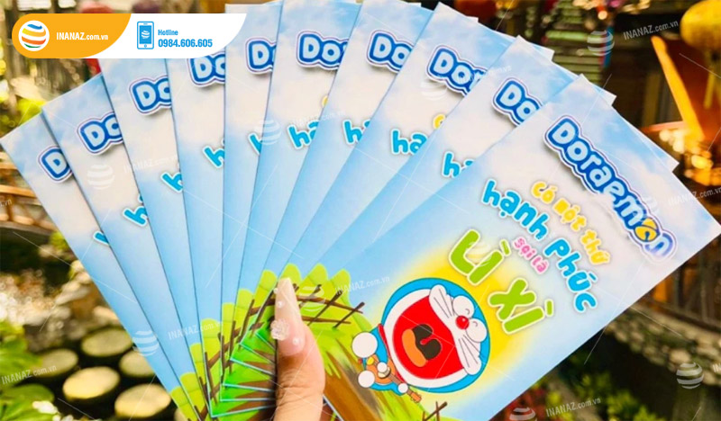 Mẫu bao lì xì Doraemon