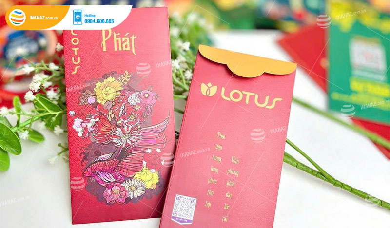 Mẫu bao lì xì giấy mỹ thuật