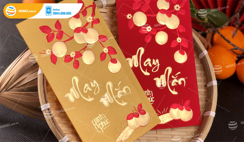 Mẫu bao lì xì nhung ấn tượng