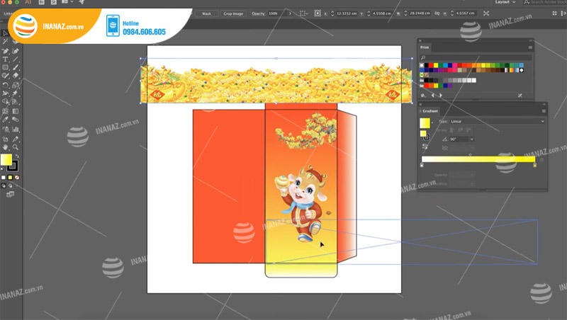 Cách thiết kế bao lì xì bằng Adobe Illustrator