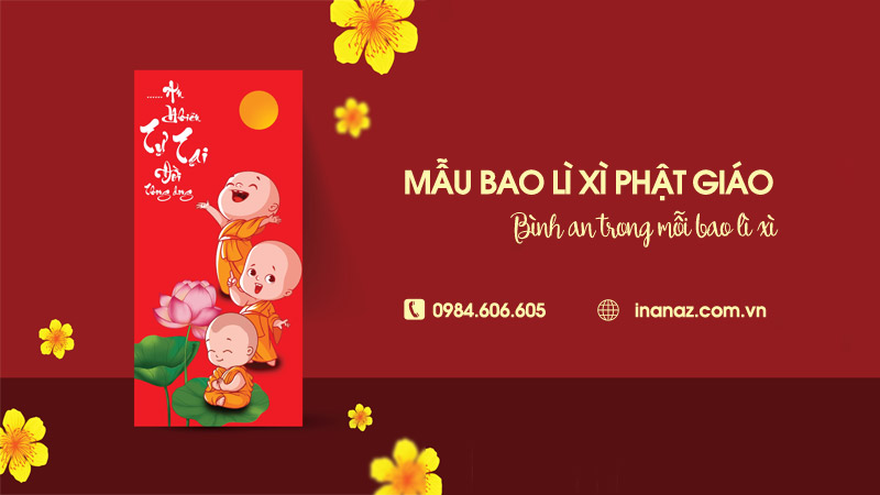 Tổng hợp 22+ mẫu bao lì xì Phật giáo ý nghĩa, may mắn