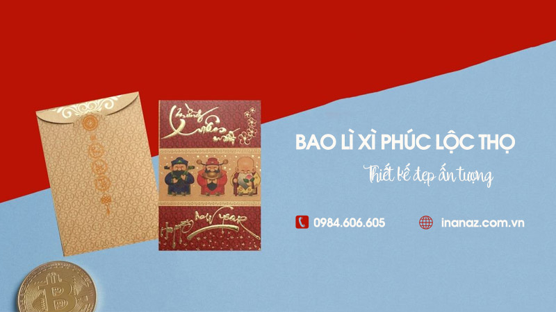 Top 11+ mẫu bao lì xì Phúc Lộc Thọ - Biểu tượng của tài lộc 