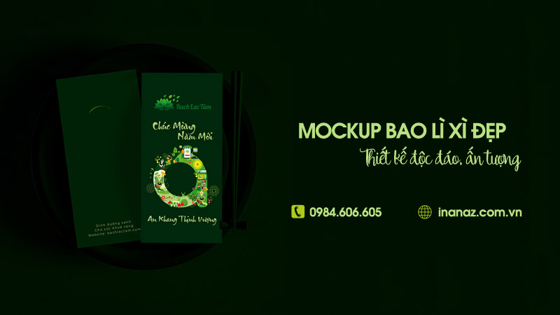 Download mockup bao lì xì file PSD, 33+ mẫu thiết kế đẹp