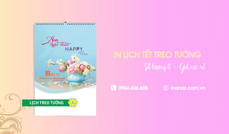 In lịch Tết treo tường số lượng ít giá rẻ, lấy ngay tại Hà Nội