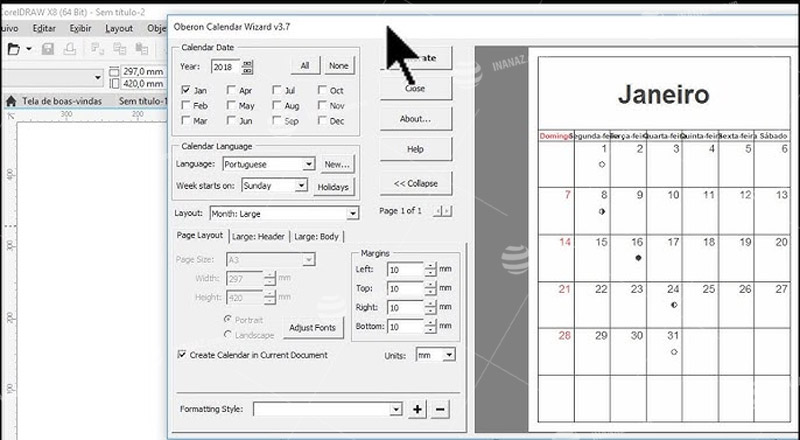 Phần mềm thiết kế lịch Tết CorelDRAW