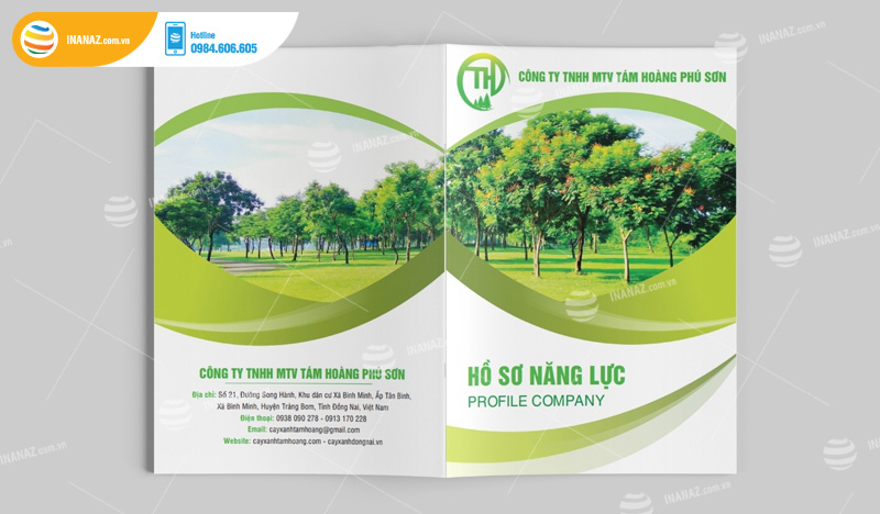 Mẫu hồ sơ năng lực công ty cảnh quan cây xanh