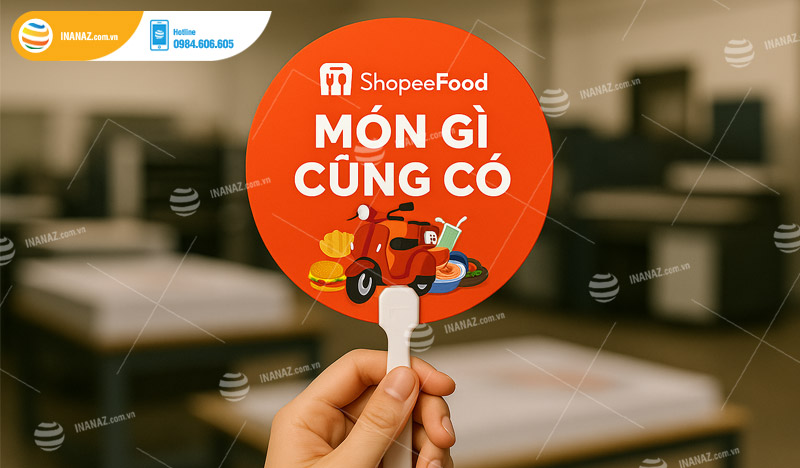 Mẫu quạt nhựa PP in trực tiếp