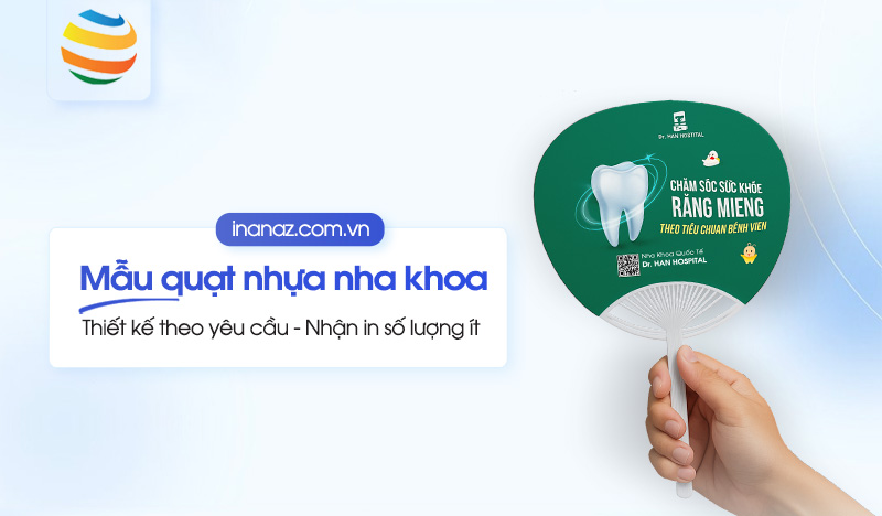 Top 10+ mẫu quạt nhựa quảng cáo phòng khám nha khoa