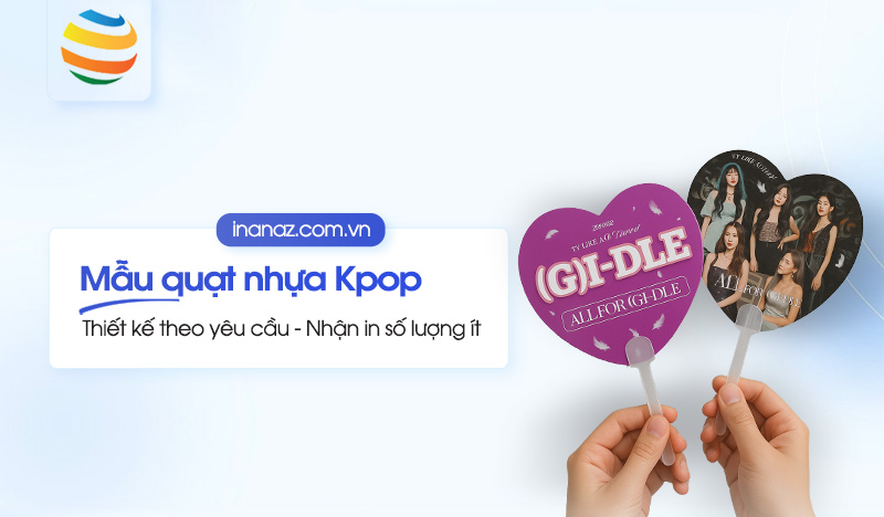 Top 15+ mẫu quạt nhựa quảng cáo Kpop cực hot trend