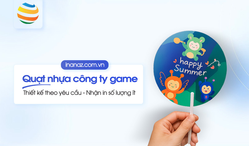 Top 11+ mẫu quạt nhựa quảng cáo công ty game độc đáo