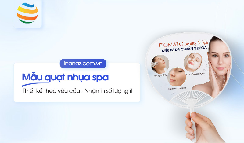 Top 10+ mẫu quạt nhựa quảng cáo spa, tiệm nail, salon, mi