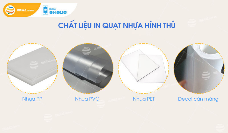 Lựa chọn chất liệu in mặt quạt nhựa