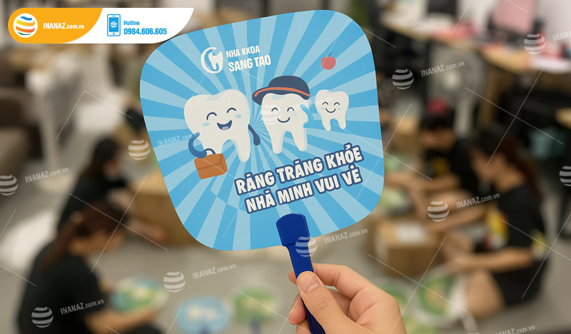 Tại sao quạt nhựa cầm tay là vật phẩm quảng cáo lý tưởng cho nha khoa?