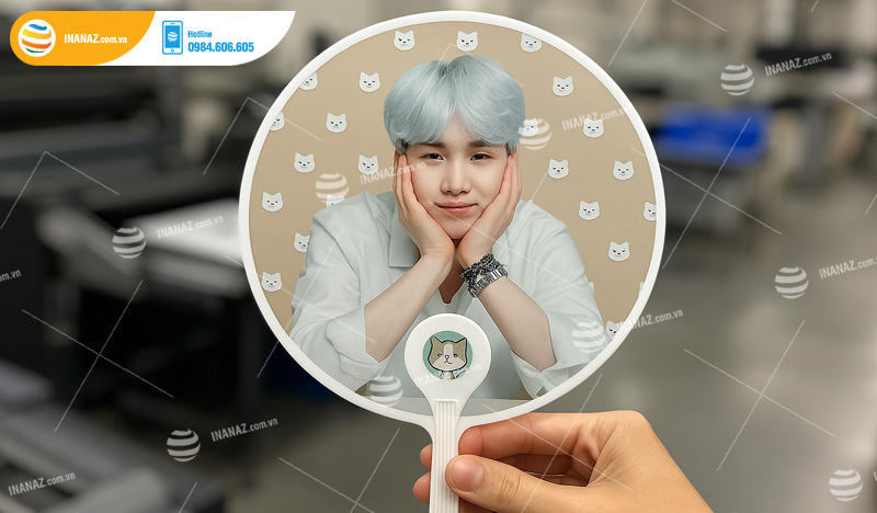 Mẫu quạt nhựa quảng cáo Kpop