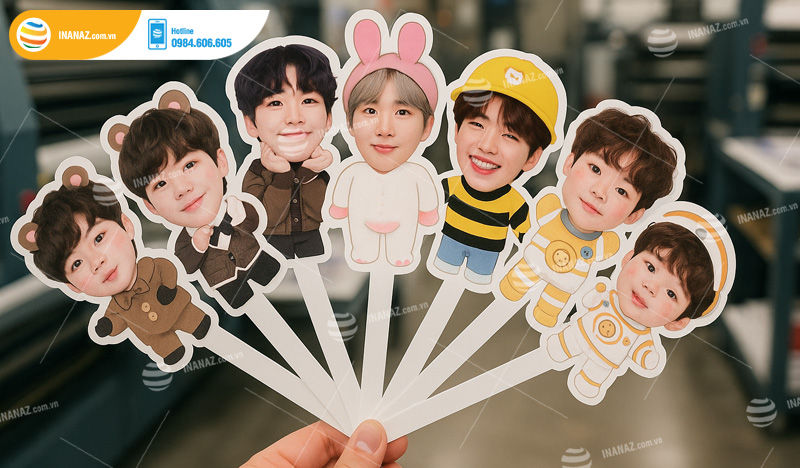 Mẫu quạt nhựa quảng cáo Kpop