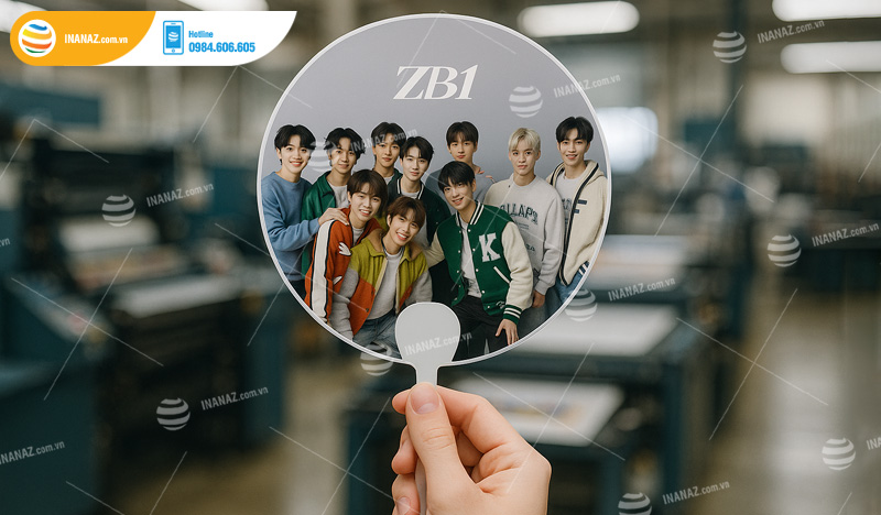 Mẫu quạt nhựa quảng cáo Kpop
