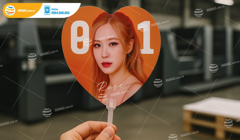 Mẫu quạt nhựa quảng cáo Kpop