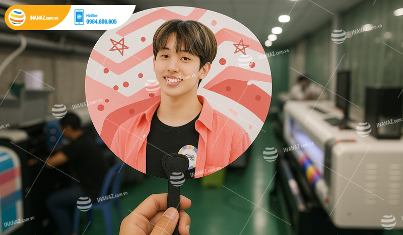 Mẫu quạt nhựa quảng cáo Kpop