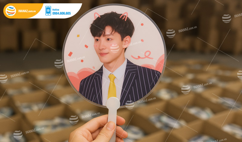 Mẫu quạt nhựa quảng cáo Kpop