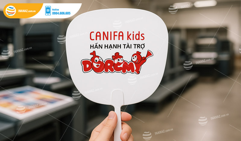 Mẫu quạt nhựa PET cầm tay