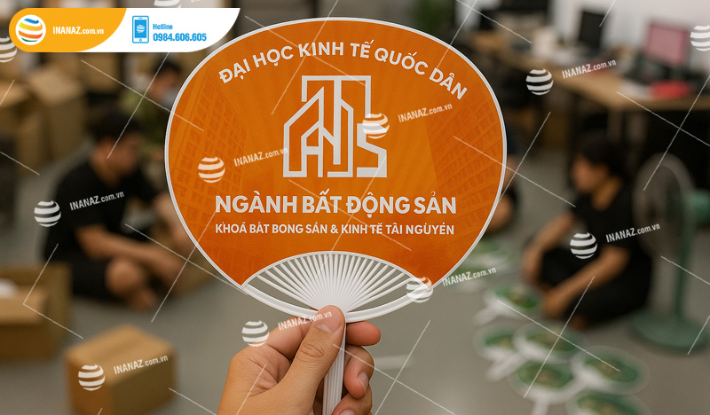 Mẫu quạt nhựa quảng cáo bất động sản
