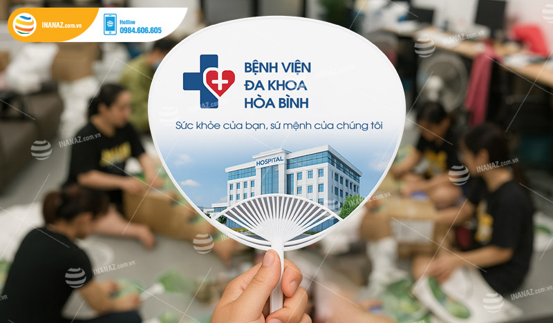 Mẫu quạt nhựa quảng cáo bệnh viện