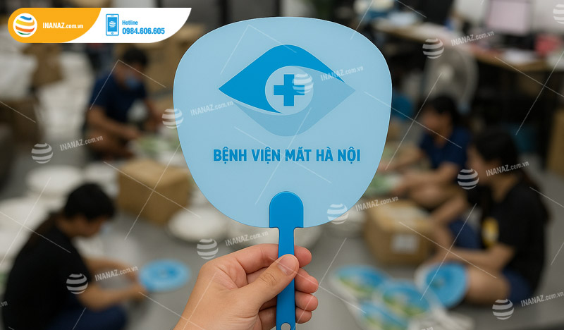 Mẫu quạt nhựa quảng cáo bệnh viện