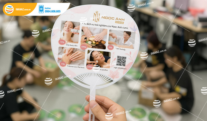 Lợi ích khi sử dụng quạt nhựa quảng cáo trong ngành làm đẹp
