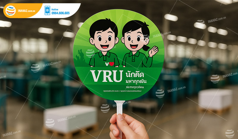 Mẫu quạt nhựa tròn cầm tay