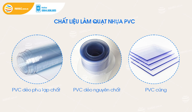 Theo chất liệu nhựa PVC