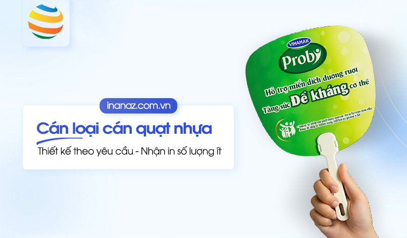 Các loại cán quạt nhựa quảng cáo phổ biến hiện nay