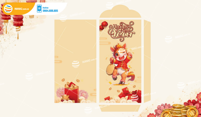 Mẫu bao lì xì Tết Bính Ngọ 2026