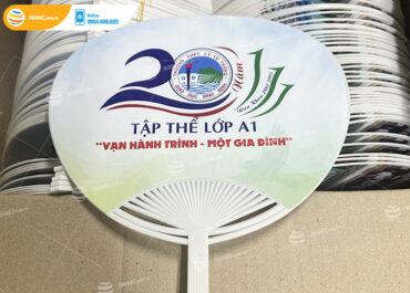 Mẫu quạt nhựa kỉ niệm tập thể lớp A1 Lý Tự Trọng