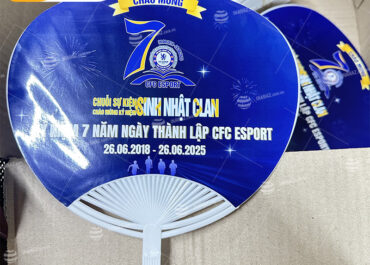 Mẫu quạt nhựa sự kiện kỷ niệm 7 năm CFC Esport
