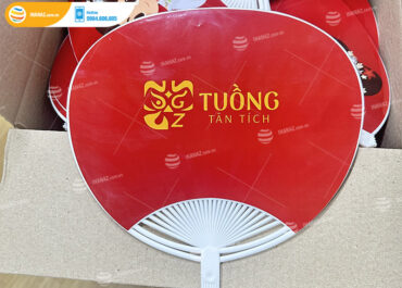Mẫu quạt nhựa quảng cáo Tuồng Tân Tích