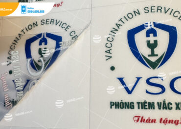 Mẫu tem nhãn nổi dành cho phòng tiêm vắc xin VSC